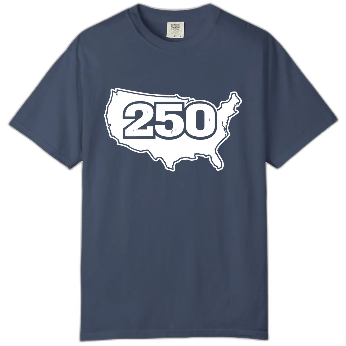 America 250th Anniversary Celebration Design Comfort Color in Midnight