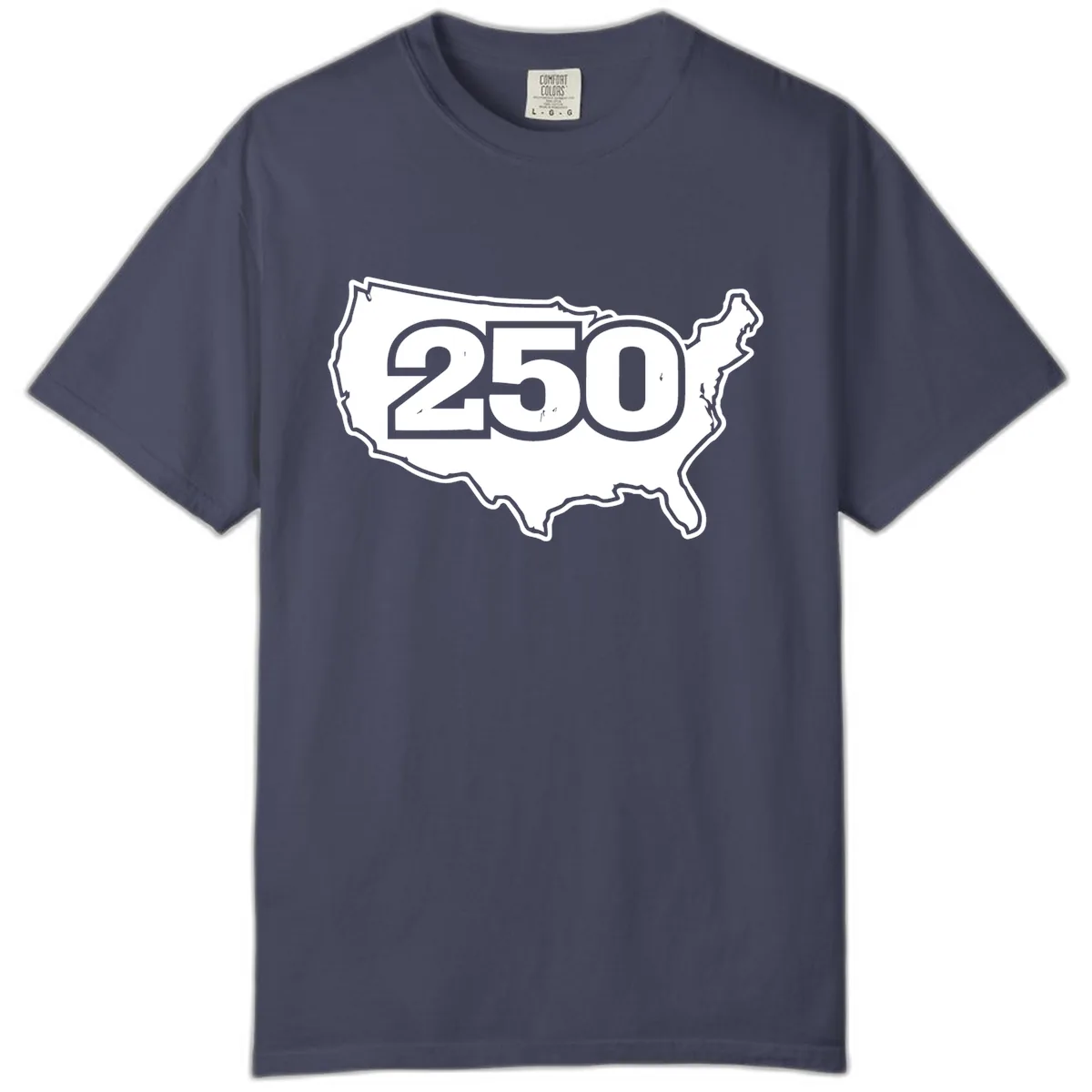 America 250th Anniversary Celebration Design Comfort Color in Denim