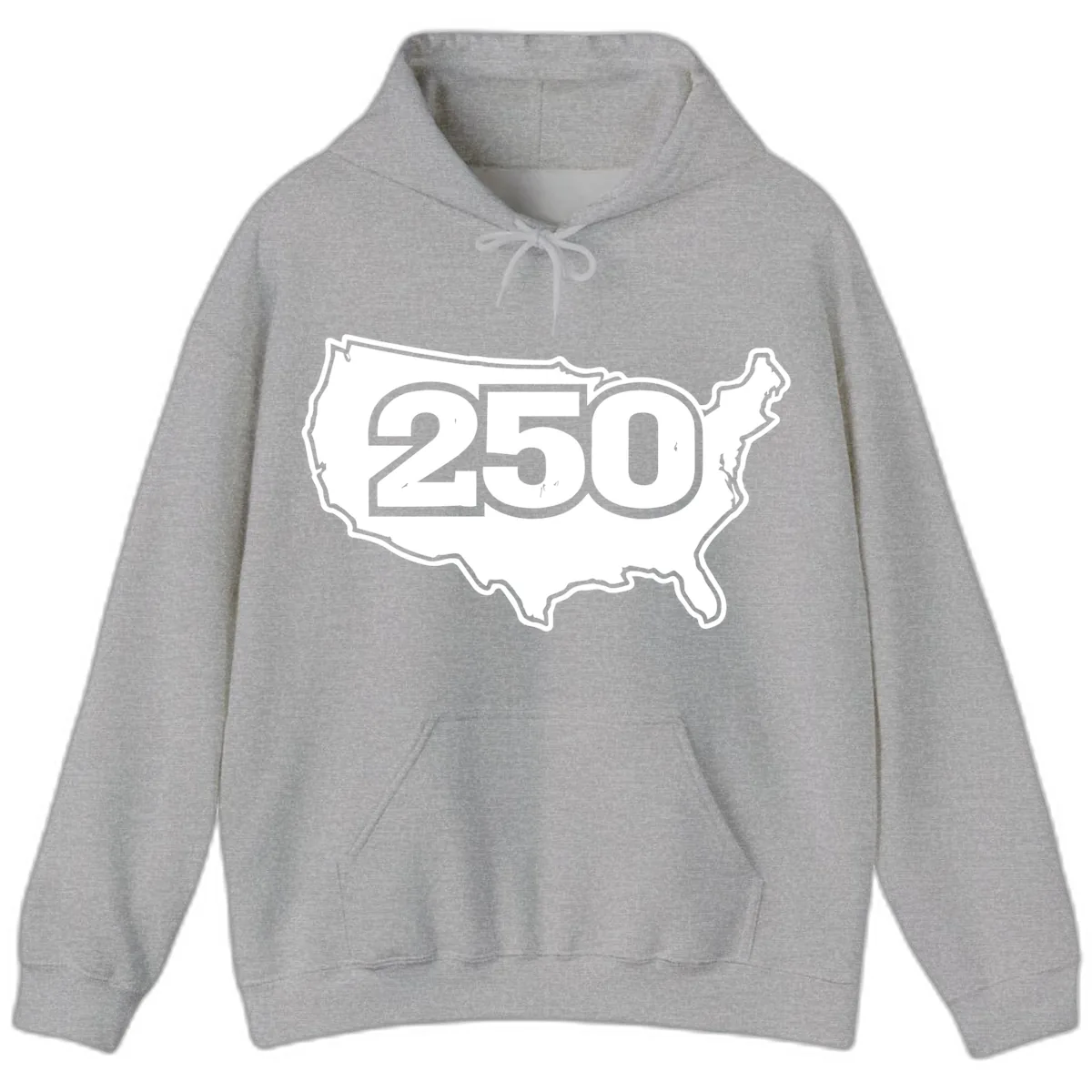 America 250th Anniversary Celebration Design Hoodie in Sport Grey