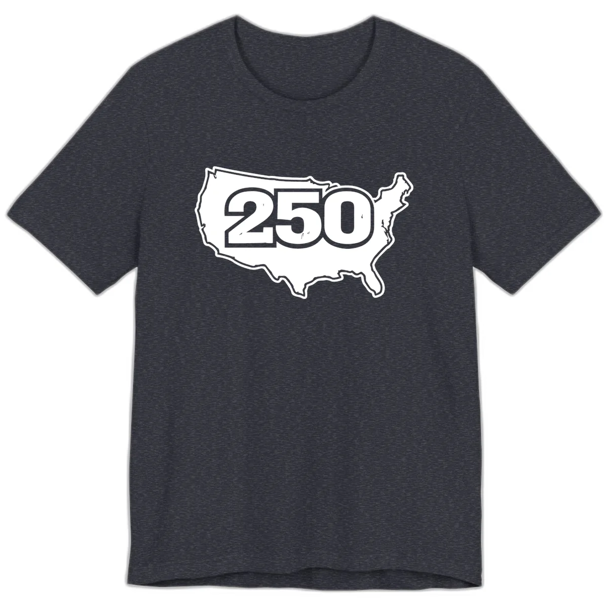 America 250th Anniversary Celebration Design Premium T-Shirt in Heather Navy