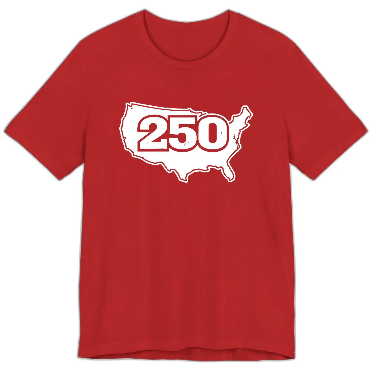 America 250th Anniversary Celebration Design Premium T-Shirt in Red