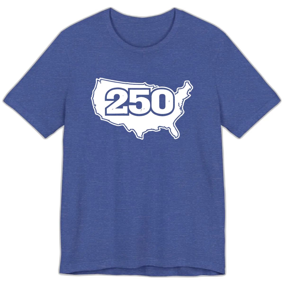 America 250th Anniversary Celebration Design Premium T-Shirt in Heather True Royal