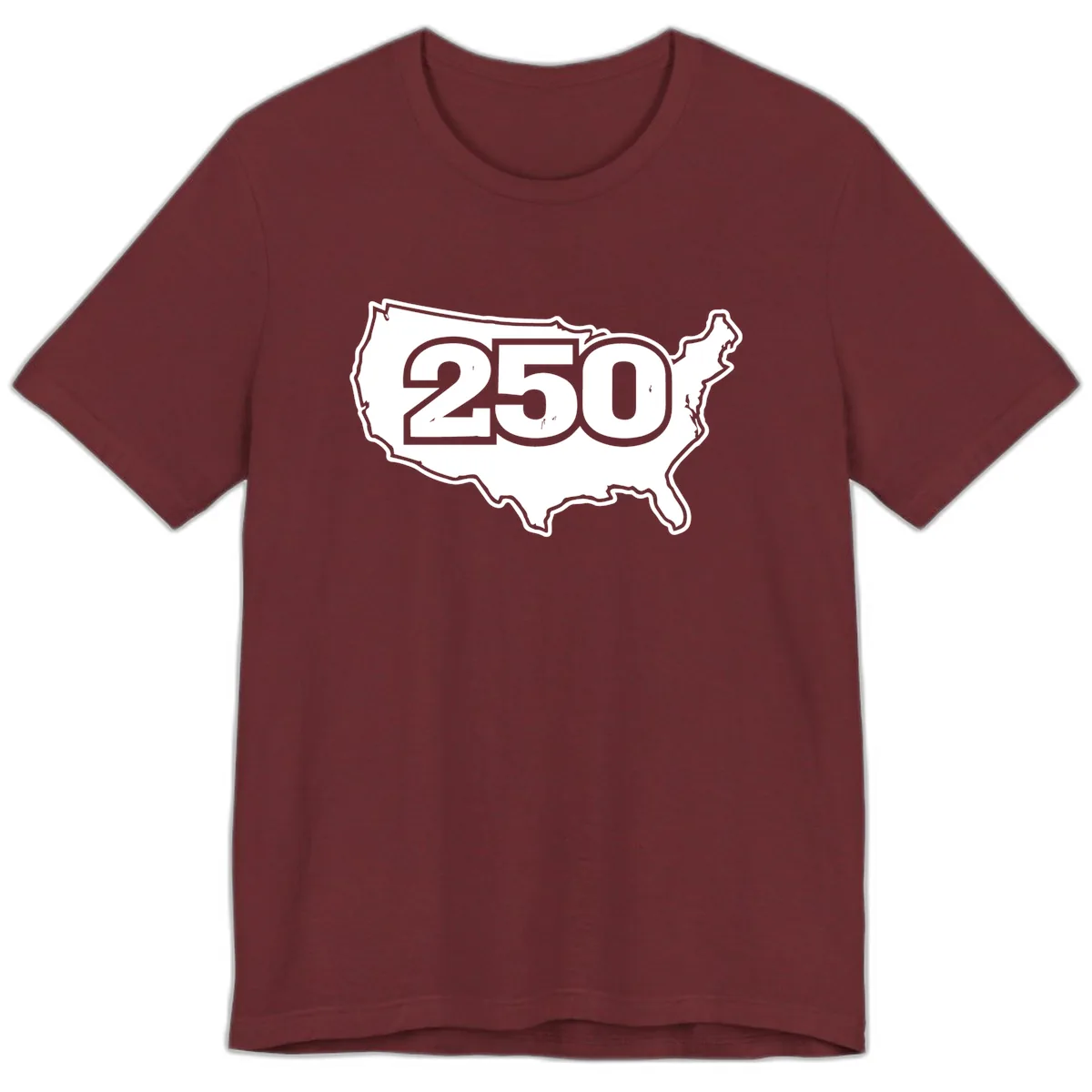 America 250th Anniversary Celebration Design Premium T-Shirt in Heather Cardinal