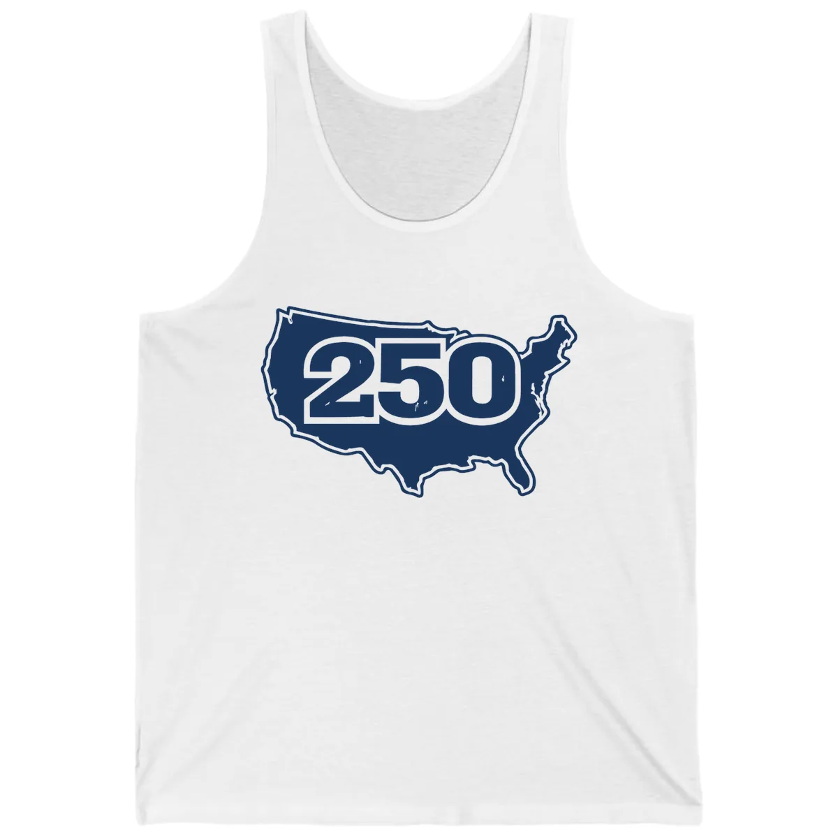 America 250th Anniversary Celebration Design Tank in White