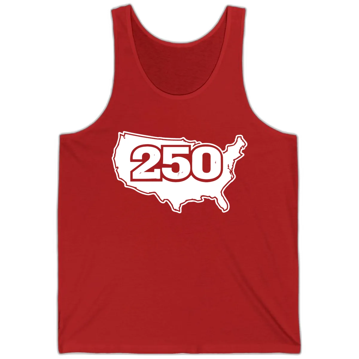 America 250th Anniversary Celebration Design Tank in Red