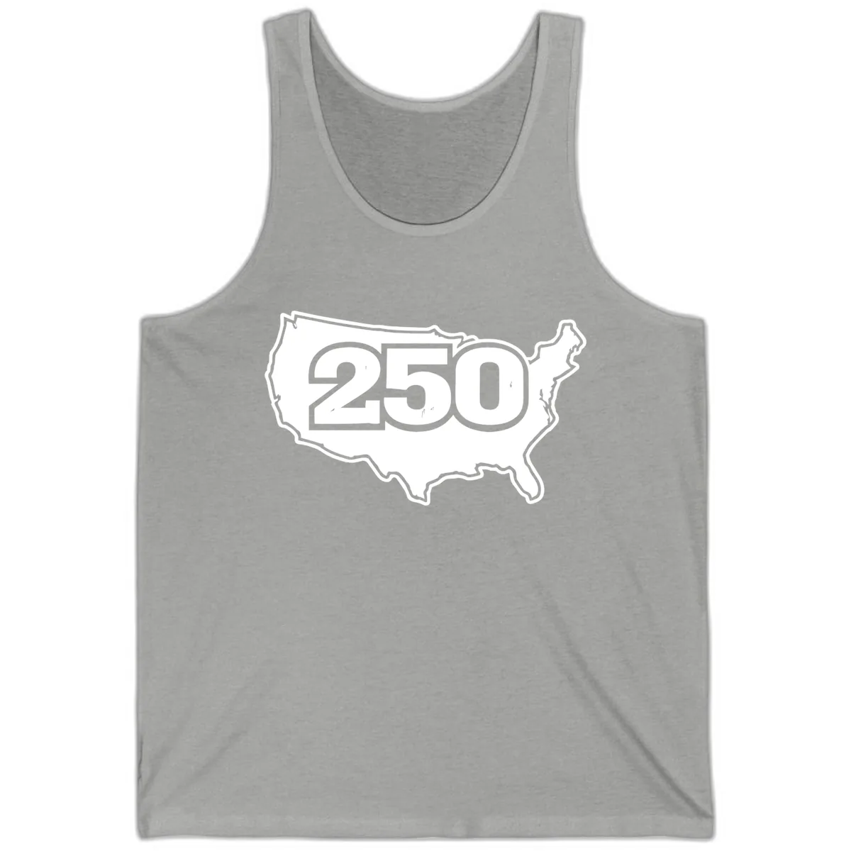 America 250th Anniversary Celebration Design Tank in Athletic Heather