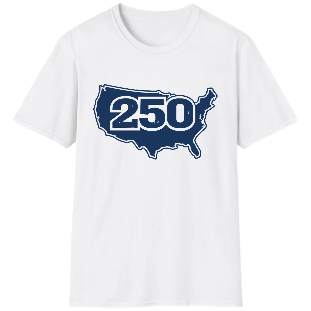 America 250th Anniversary Celebration Design T-Shirt in White