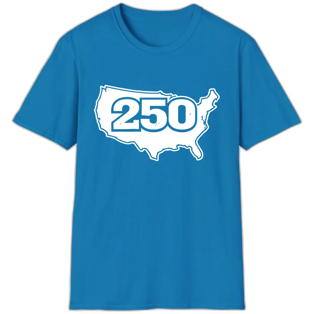 America 250th Anniversary Celebration Design T-Shirt in Sapphire