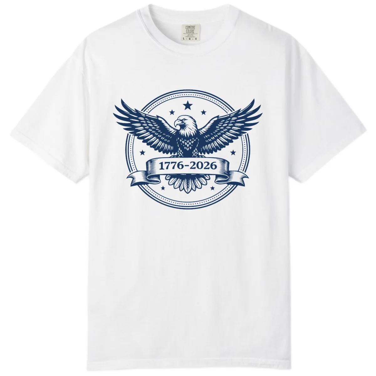 America's 250th Anniversary Eagle Comfort Color in White