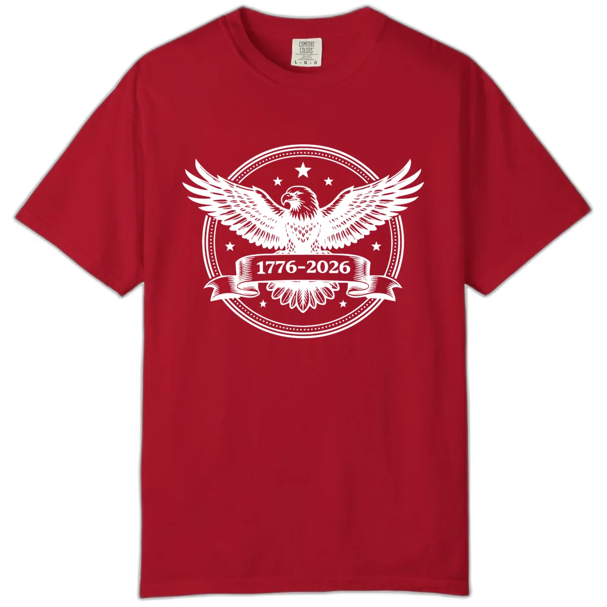 America's 250th Anniversary Eagle Comfort Color in Red