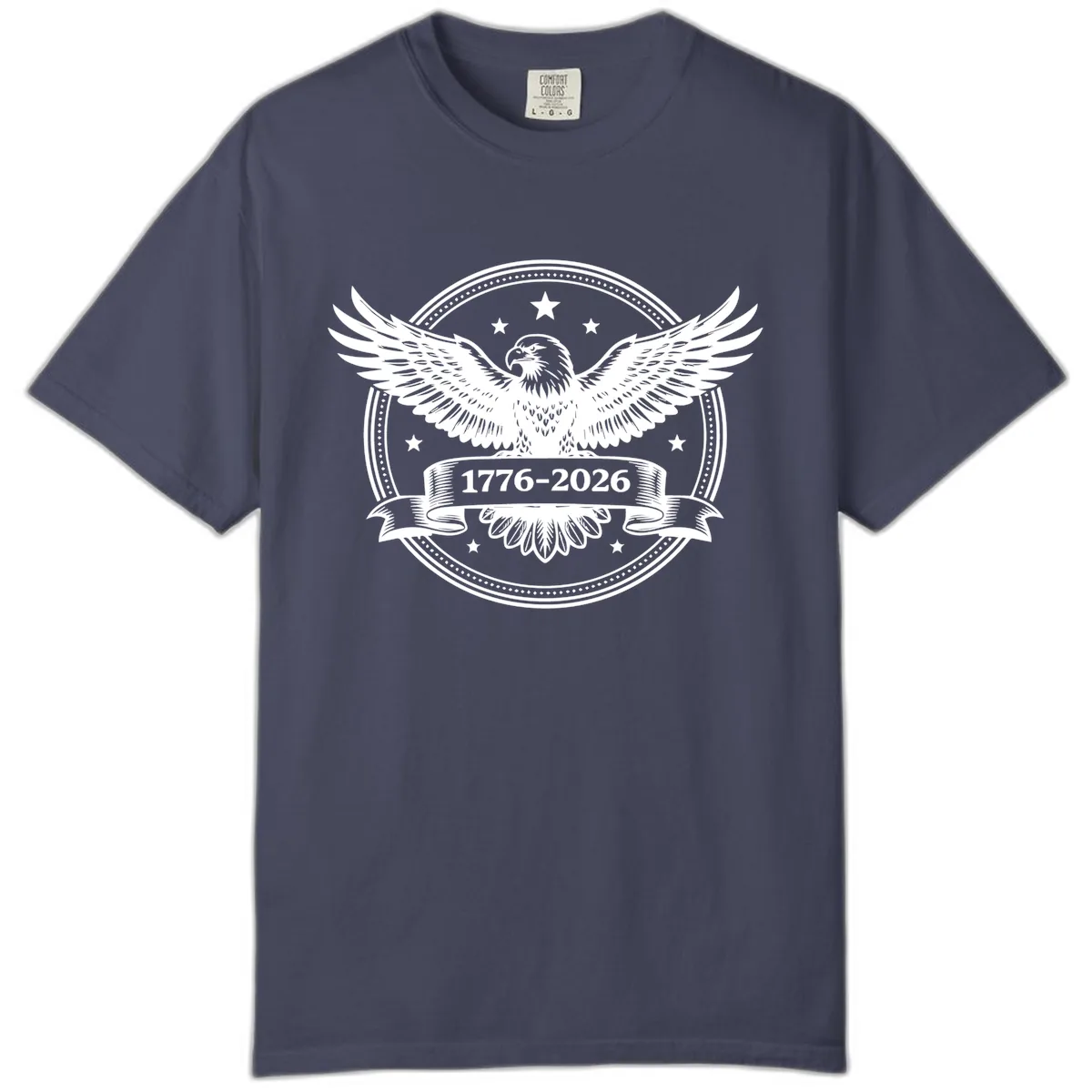 America's 250th Anniversary Eagle Comfort Color in Denim