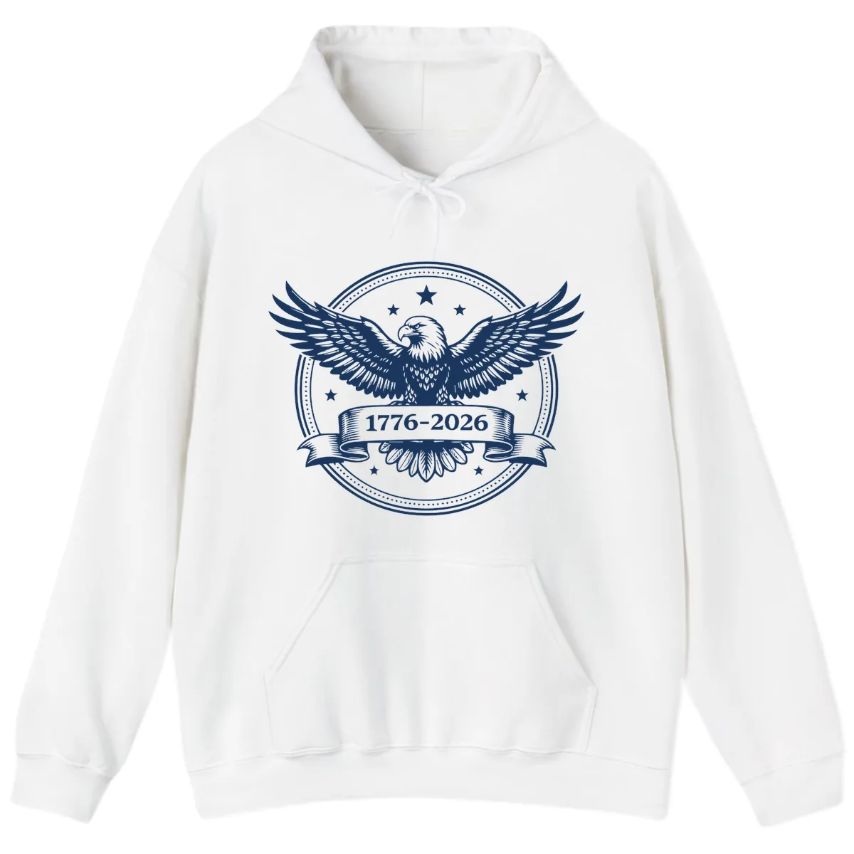 America's 250th Anniversary Eagle Hoodie in White