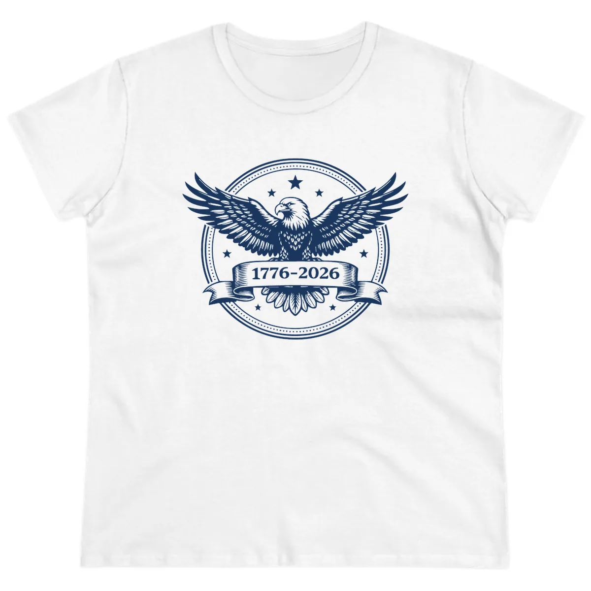 America's 250th Anniversary Eagle Ladies Tee in White
