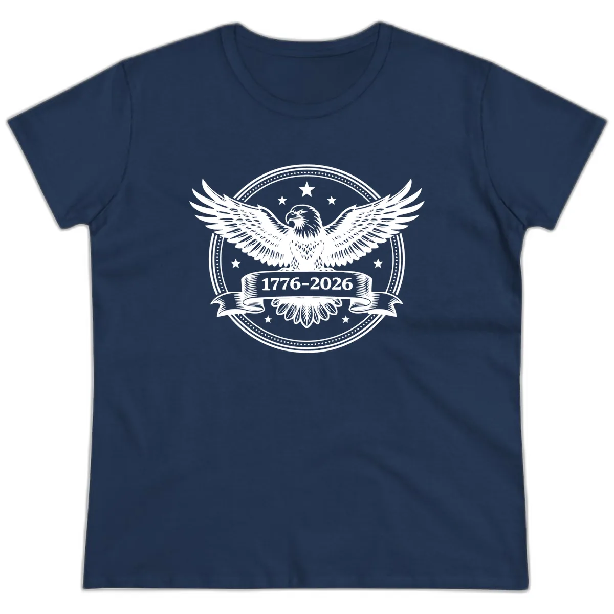 America's 250th Anniversary Eagle Ladies Tee in Navy