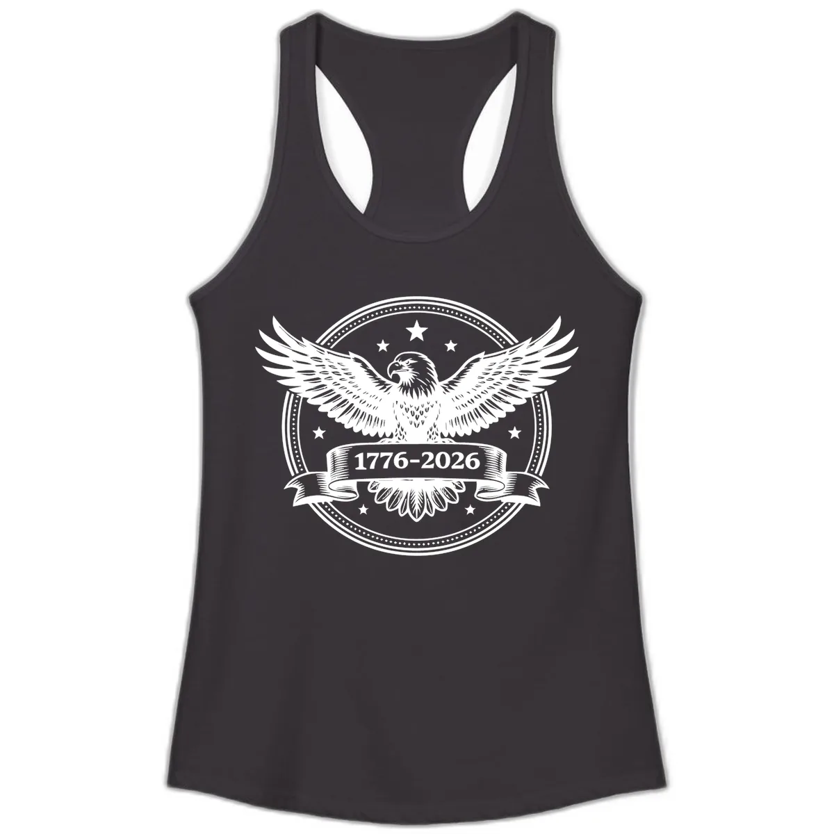 America's 250th Anniversary Eagle Ladies Tank in Black