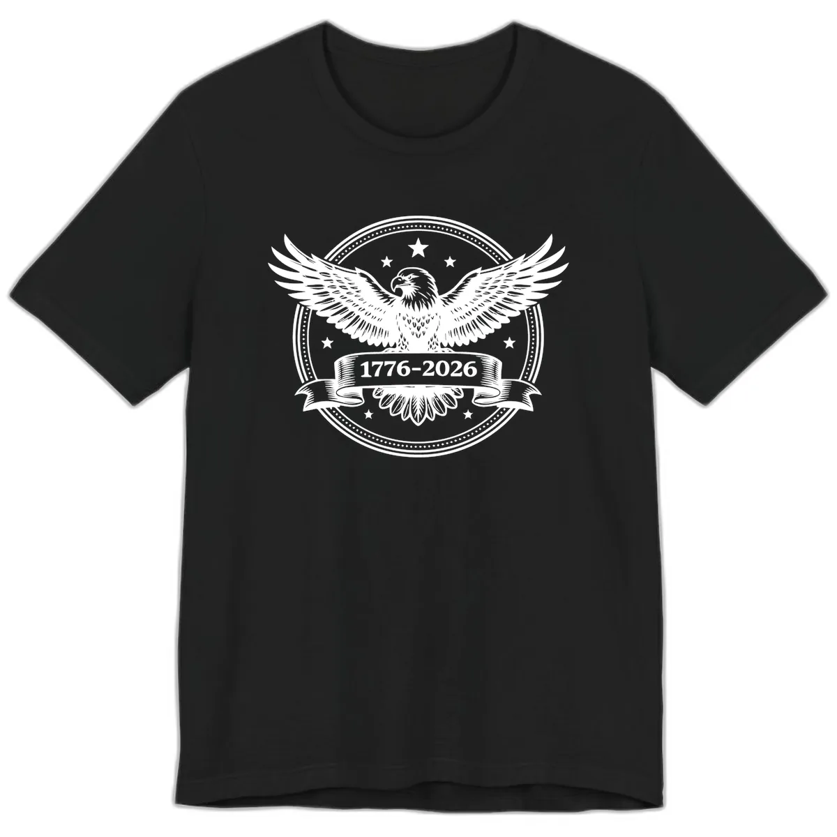 America's 250th Anniversary Eagle Premium T-Shirt in Black