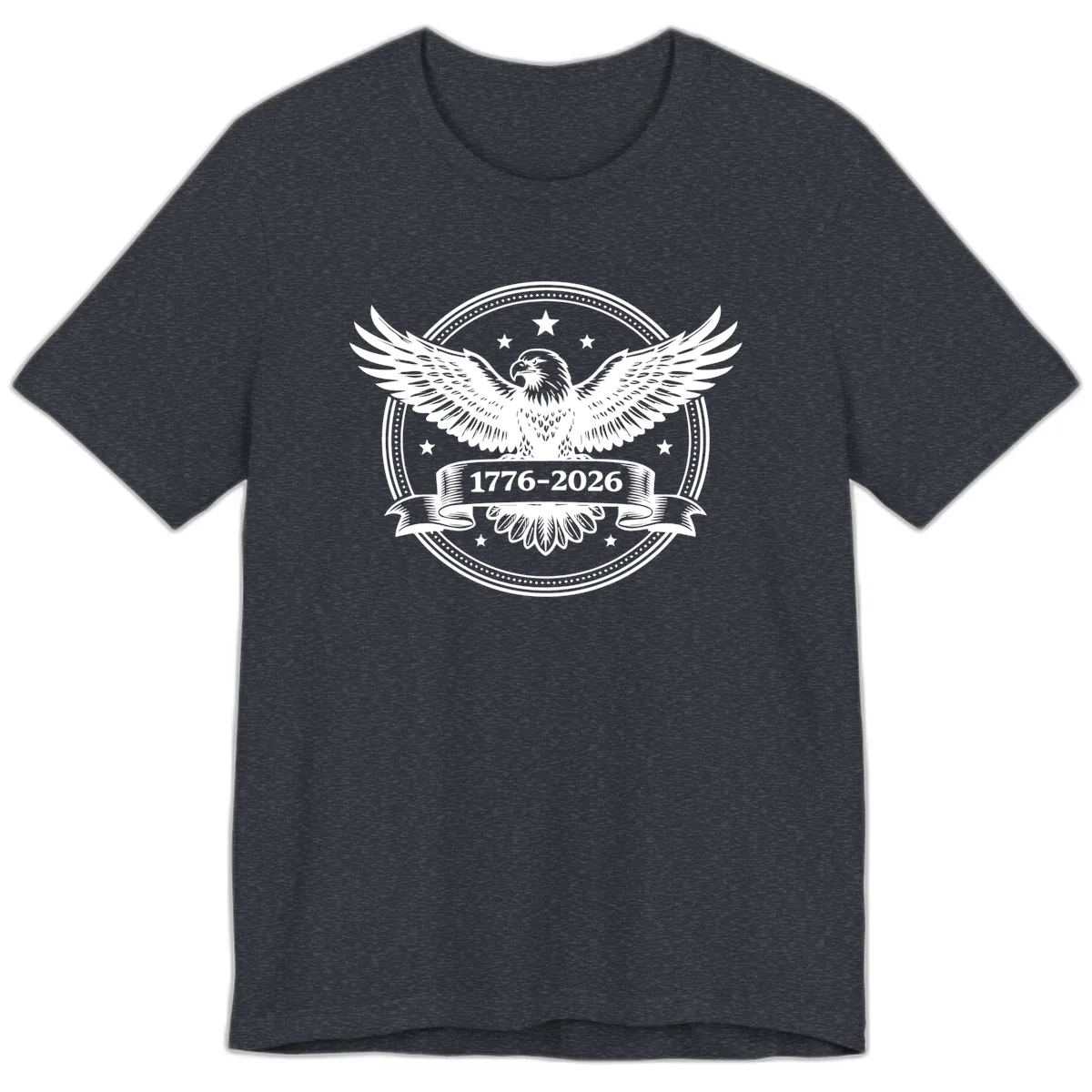 America's 250th Anniversary Eagle Premium T-Shirt in Heather Navy