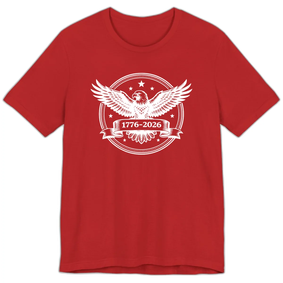 America's 250th Anniversary Eagle Premium T-Shirt in Red