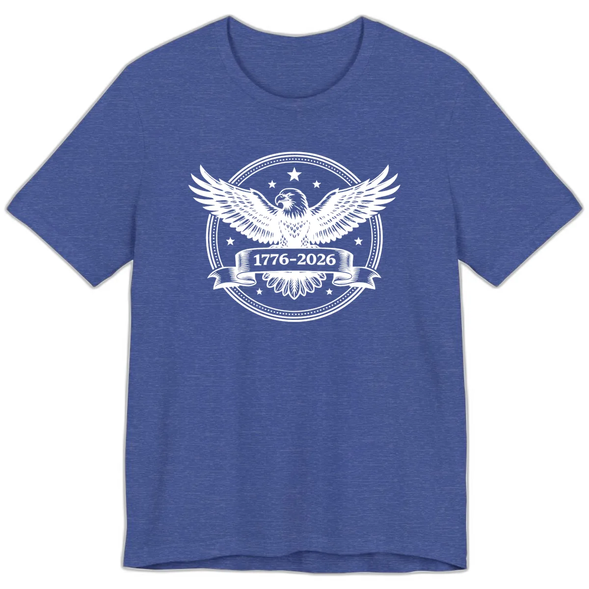 America's 250th Anniversary Eagle Premium T-Shirt in Heather True Royal