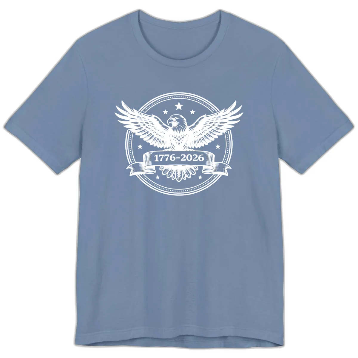 America's 250th Anniversary Eagle Premium T-Shirt in Steel Blue