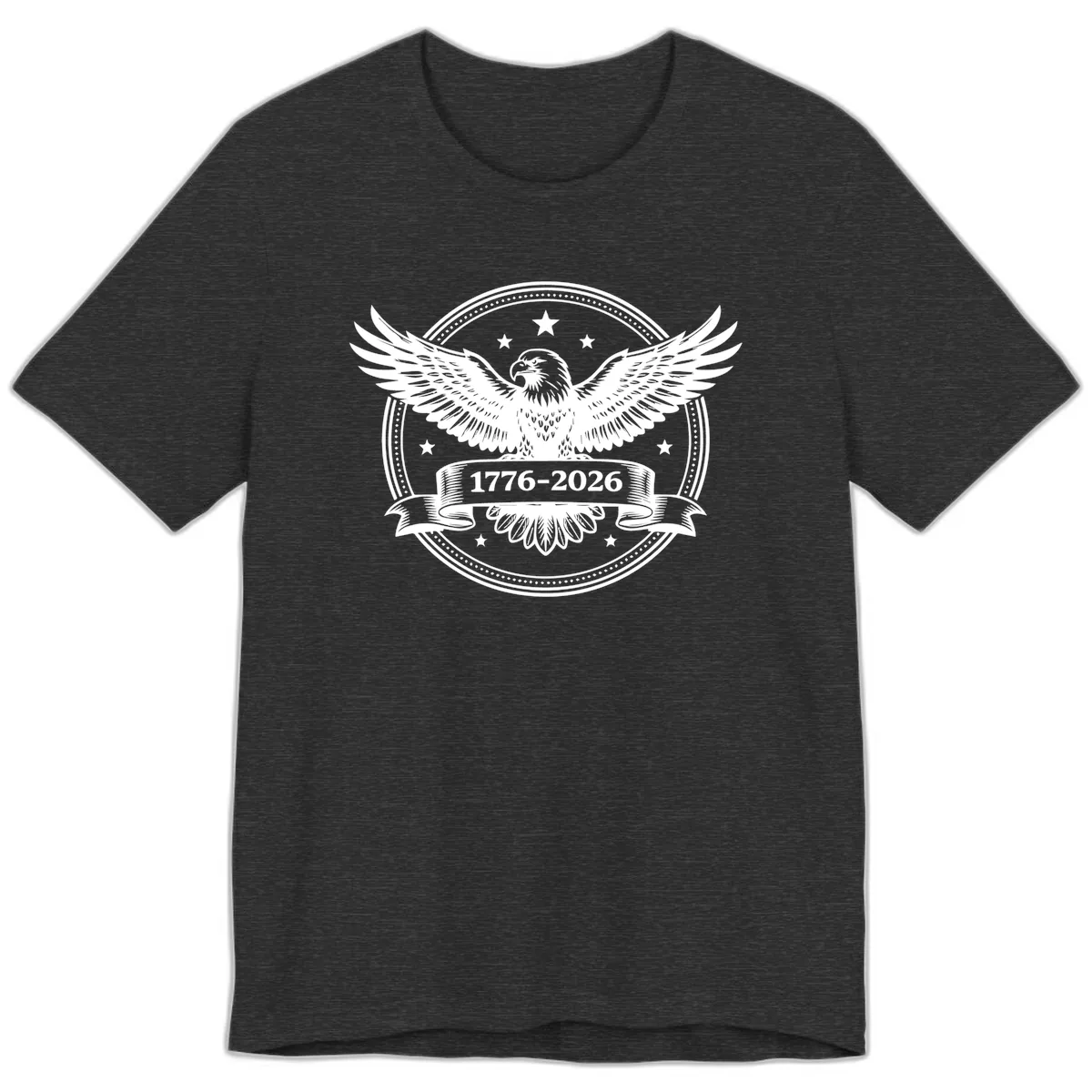 America's 250th Anniversary Eagle Premium T-Shirt in Dark Grey Heather