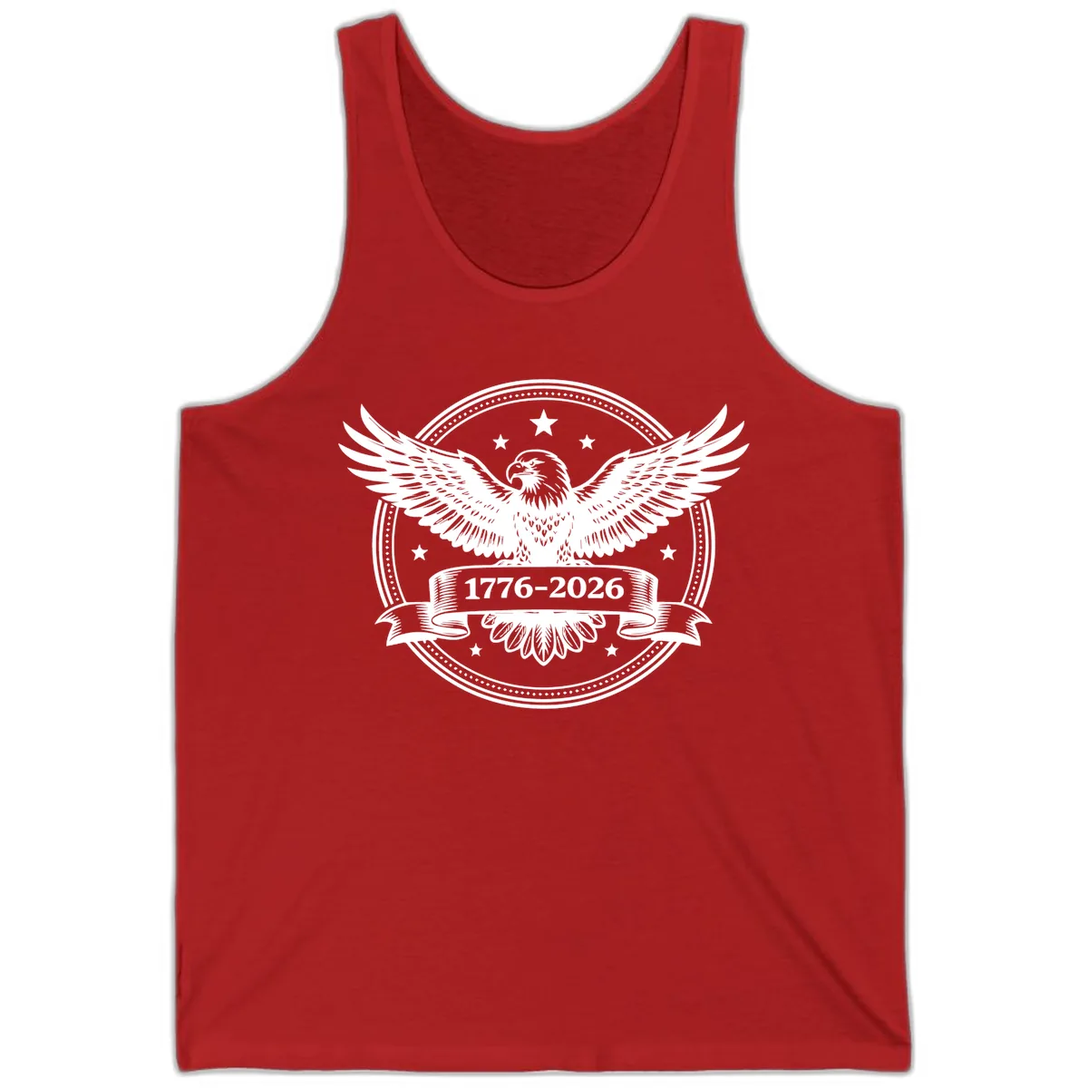 America's 250th Anniversary Eagle Tank in Red