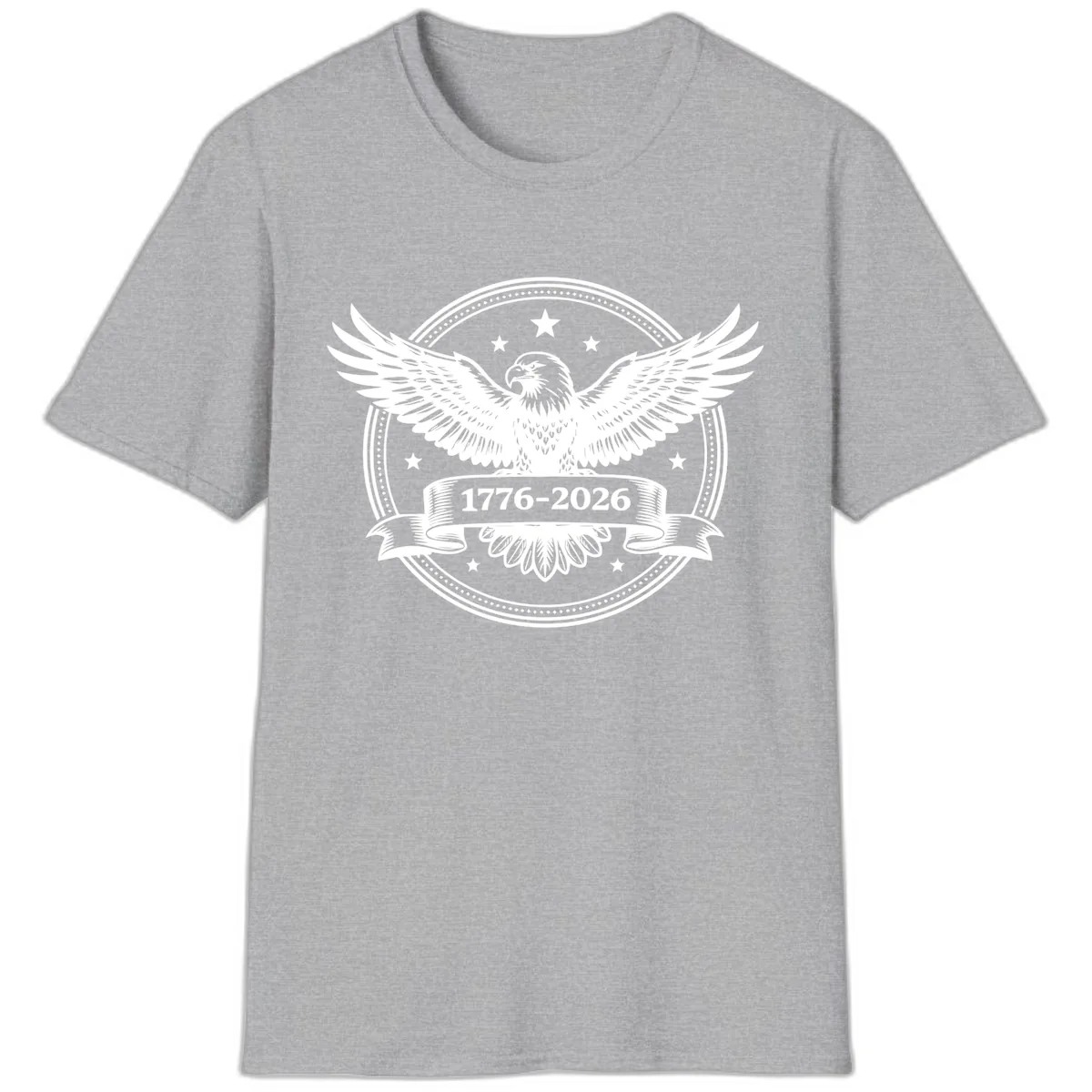 America's 250th Anniversary Eagle T-Shirt in Sport Grey