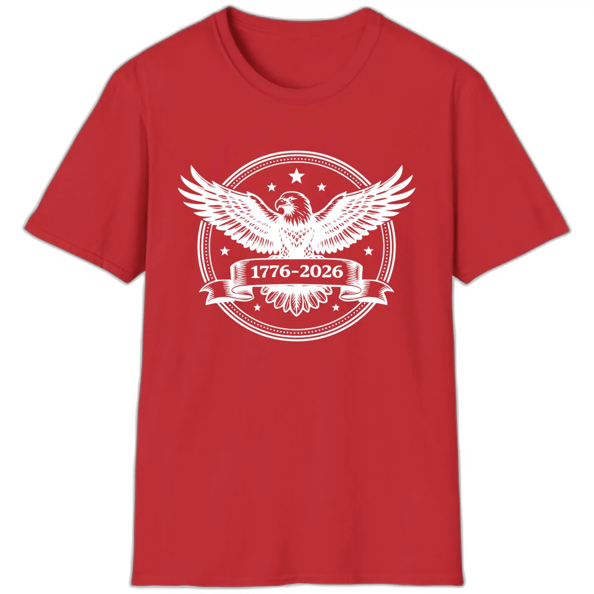 America's 250th Anniversary Eagle T-Shirt in Red