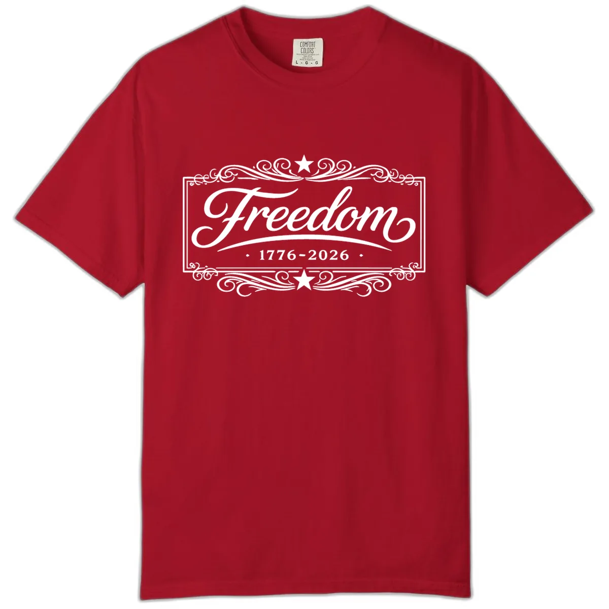 Freedom 250th Anniversary Comfort Color in Red