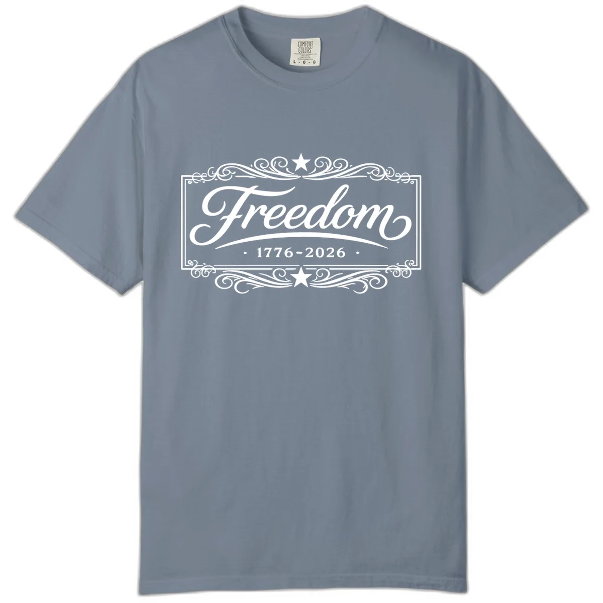 Freedom 250th Anniversary Comfort Color in Blue Jean