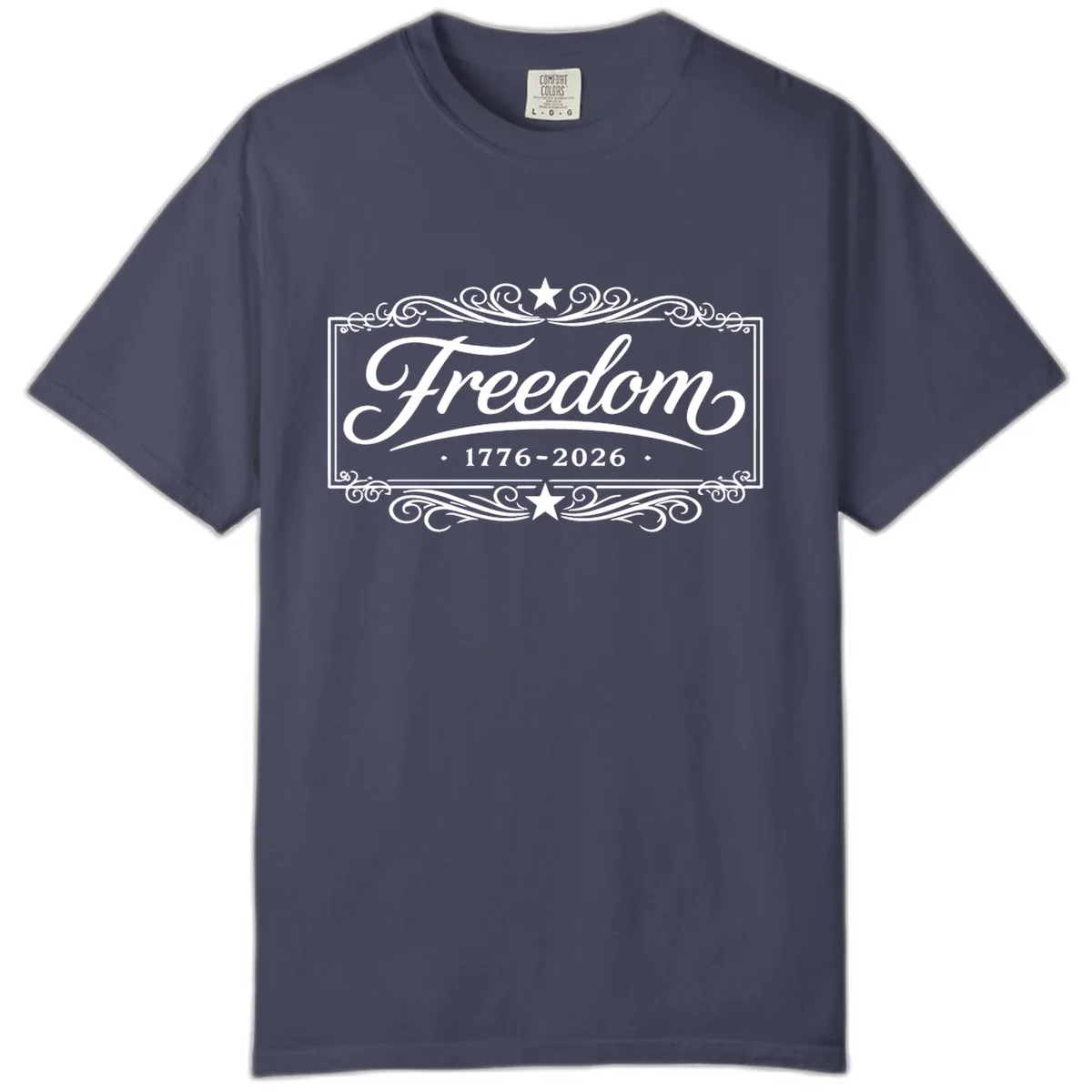 Freedom 250th Anniversary Comfort Color in Denim