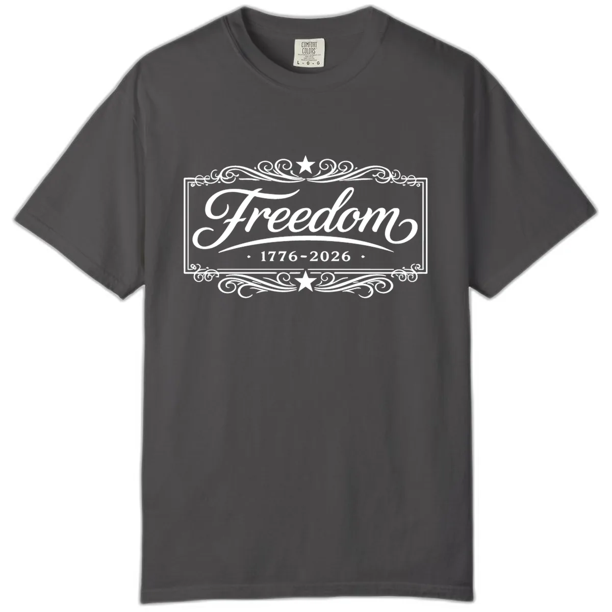 Freedom 250th Anniversary Comfort Color in Graphite
