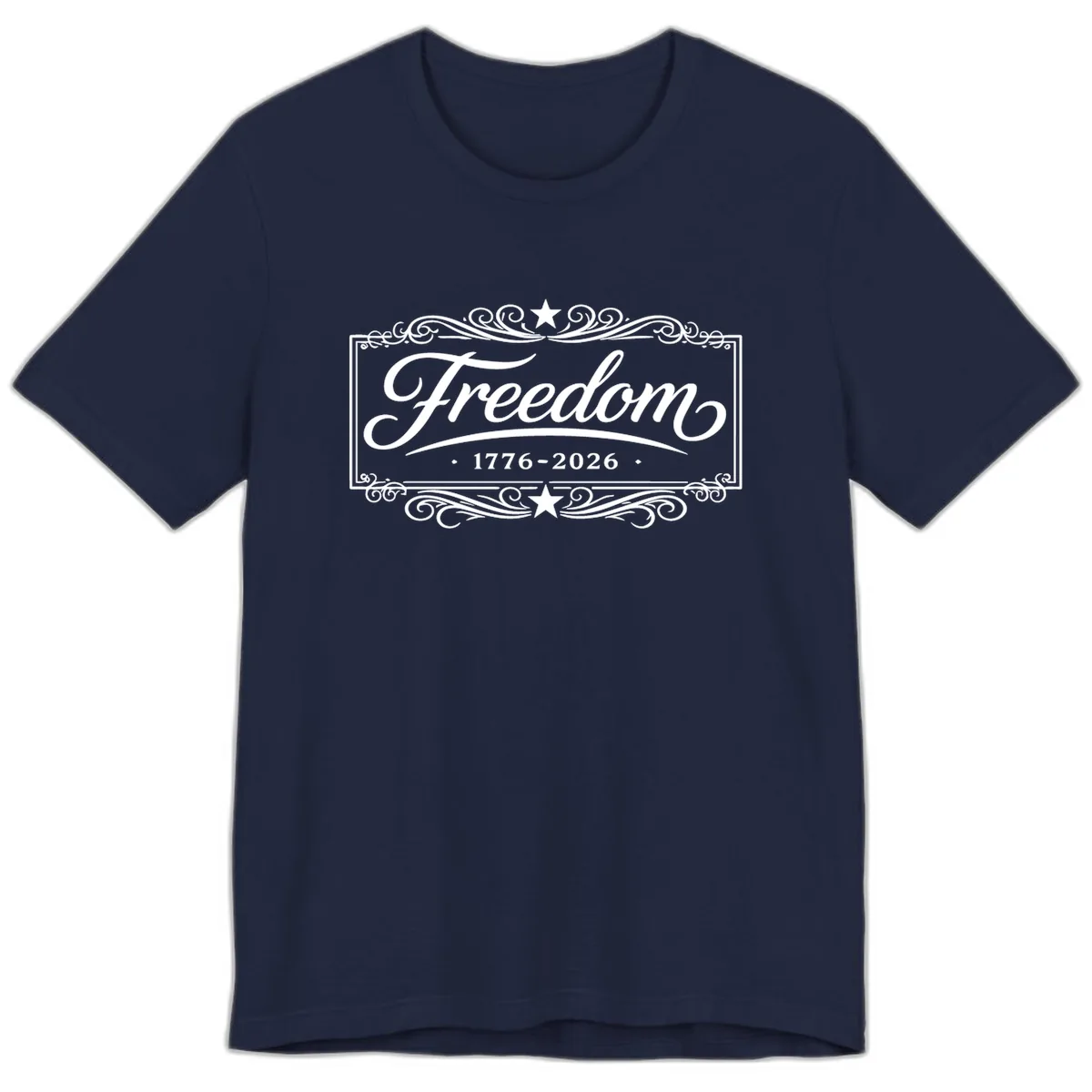Freedom 250th Anniversary Premium T-Shirt in Navy