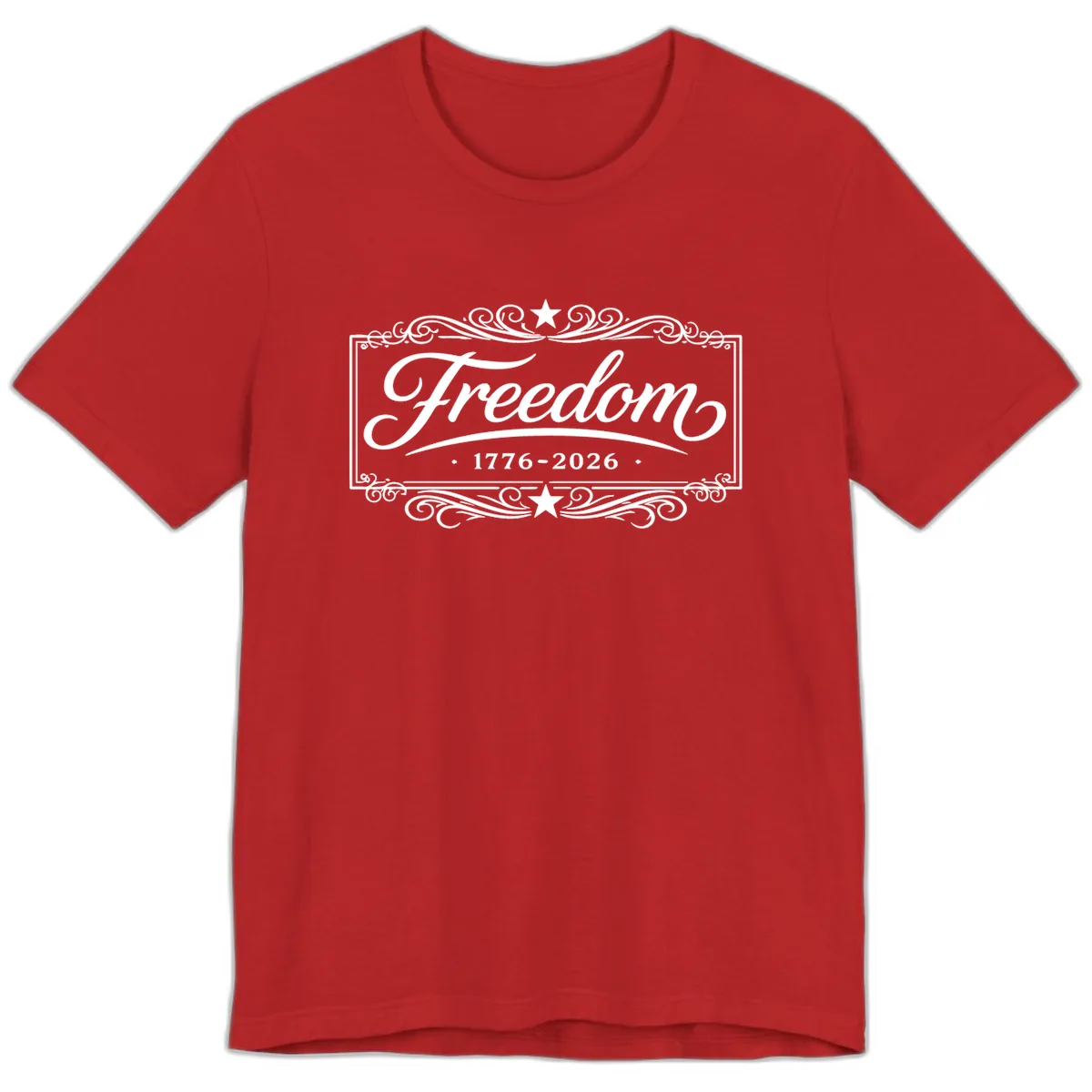 Freedom 250th Anniversary Premium T-Shirt in Red