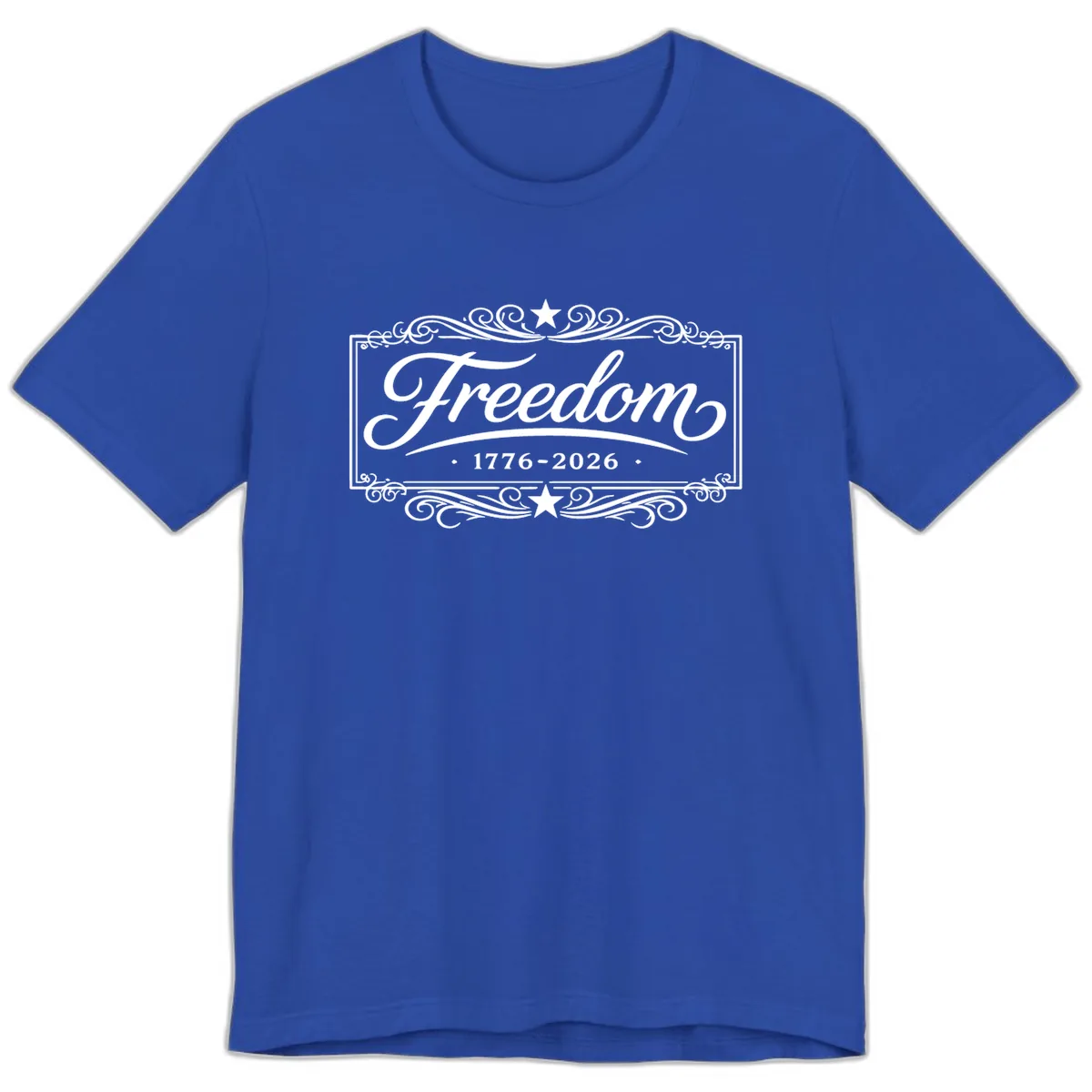 Freedom 250th Anniversary Premium T-Shirt in True Royal