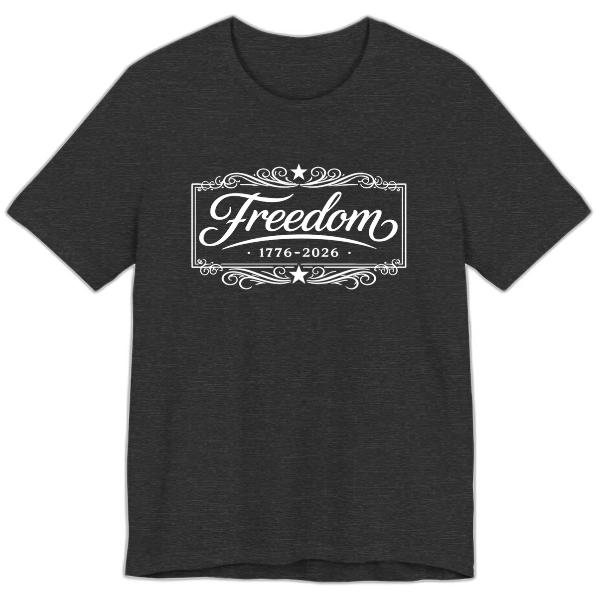 Freedom 250th Anniversary Premium T-Shirt in Dark Grey Heather