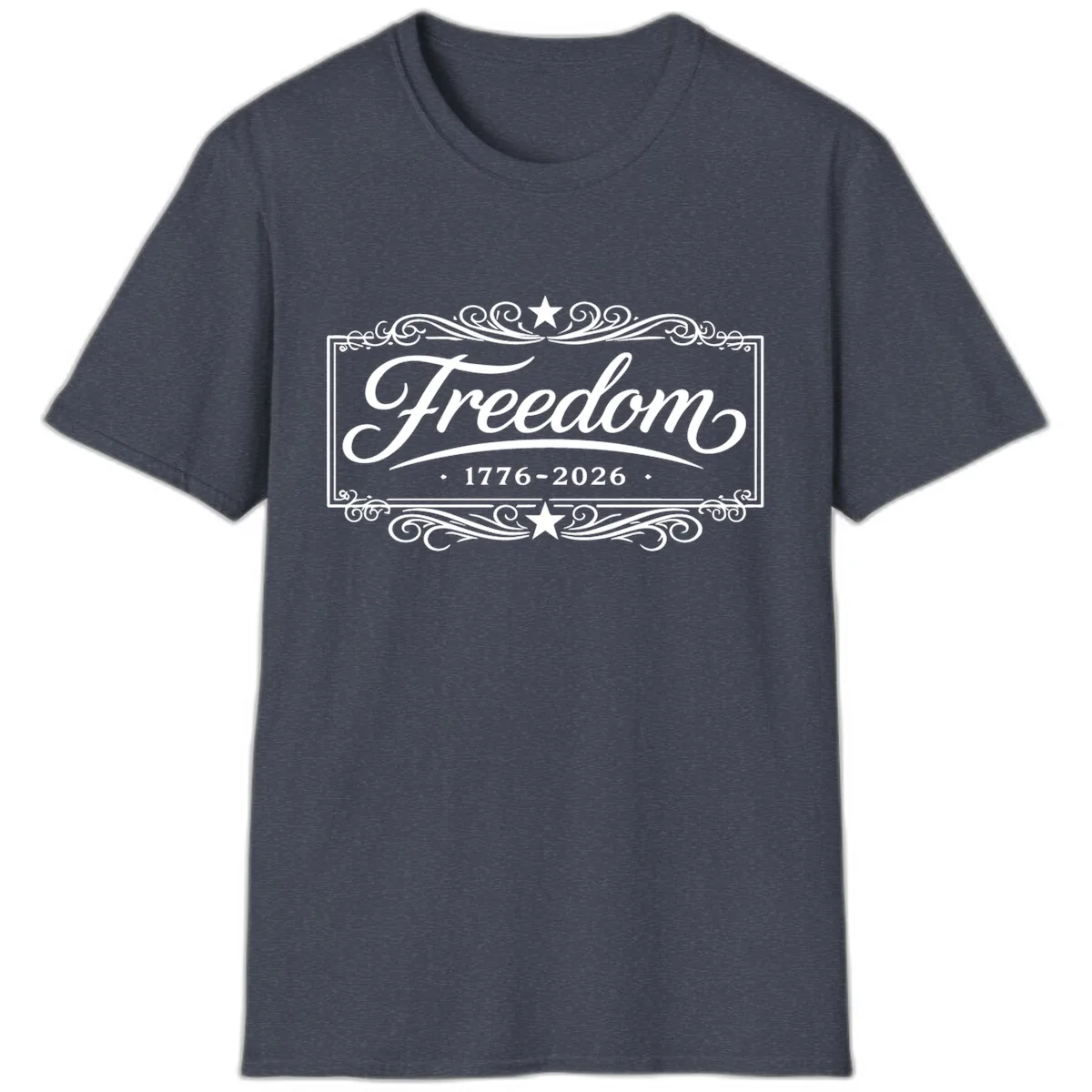 Freedom 250th Anniversary T-Shirt in Heather Navy