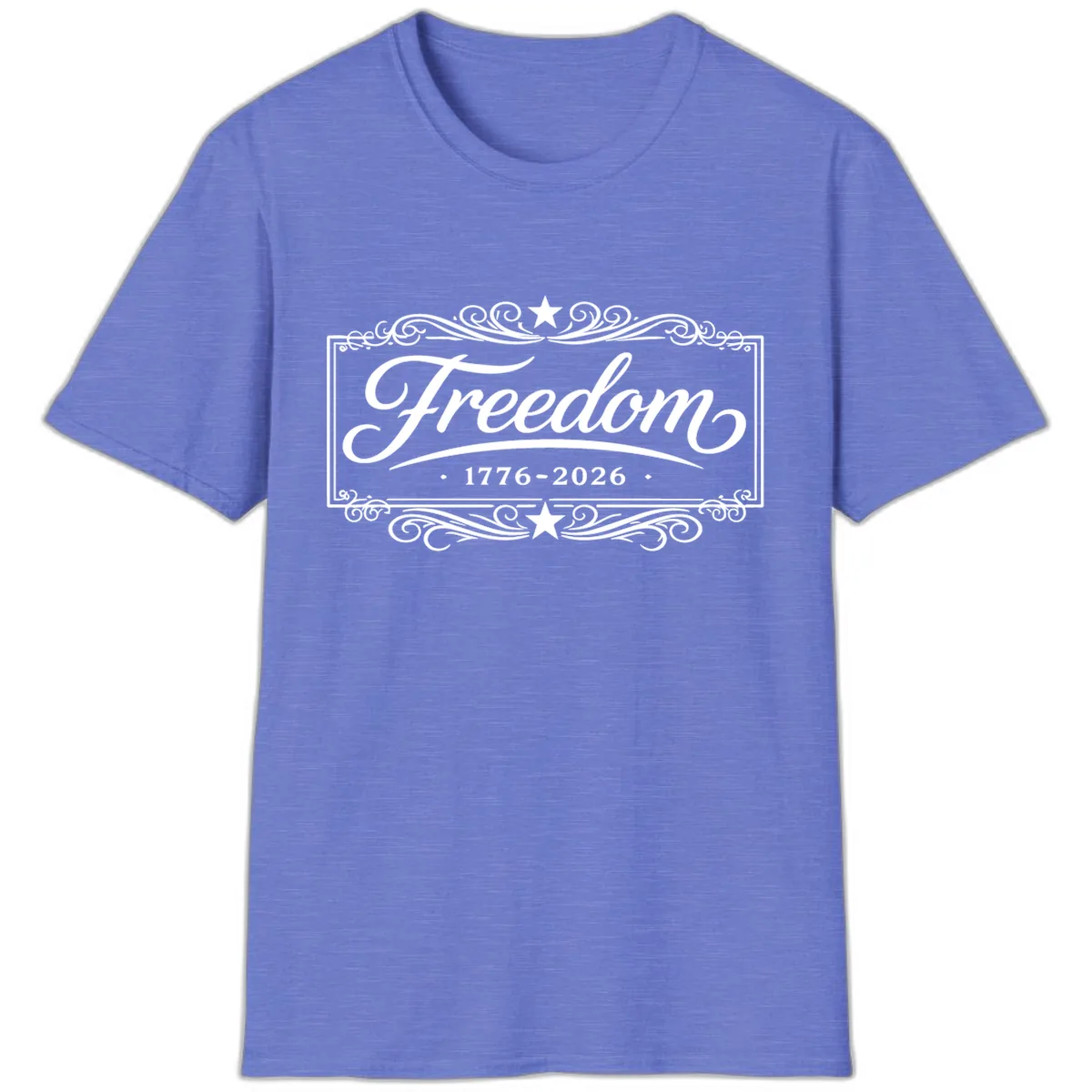 Freedom 250th Anniversary T-Shirt in Heather Royal