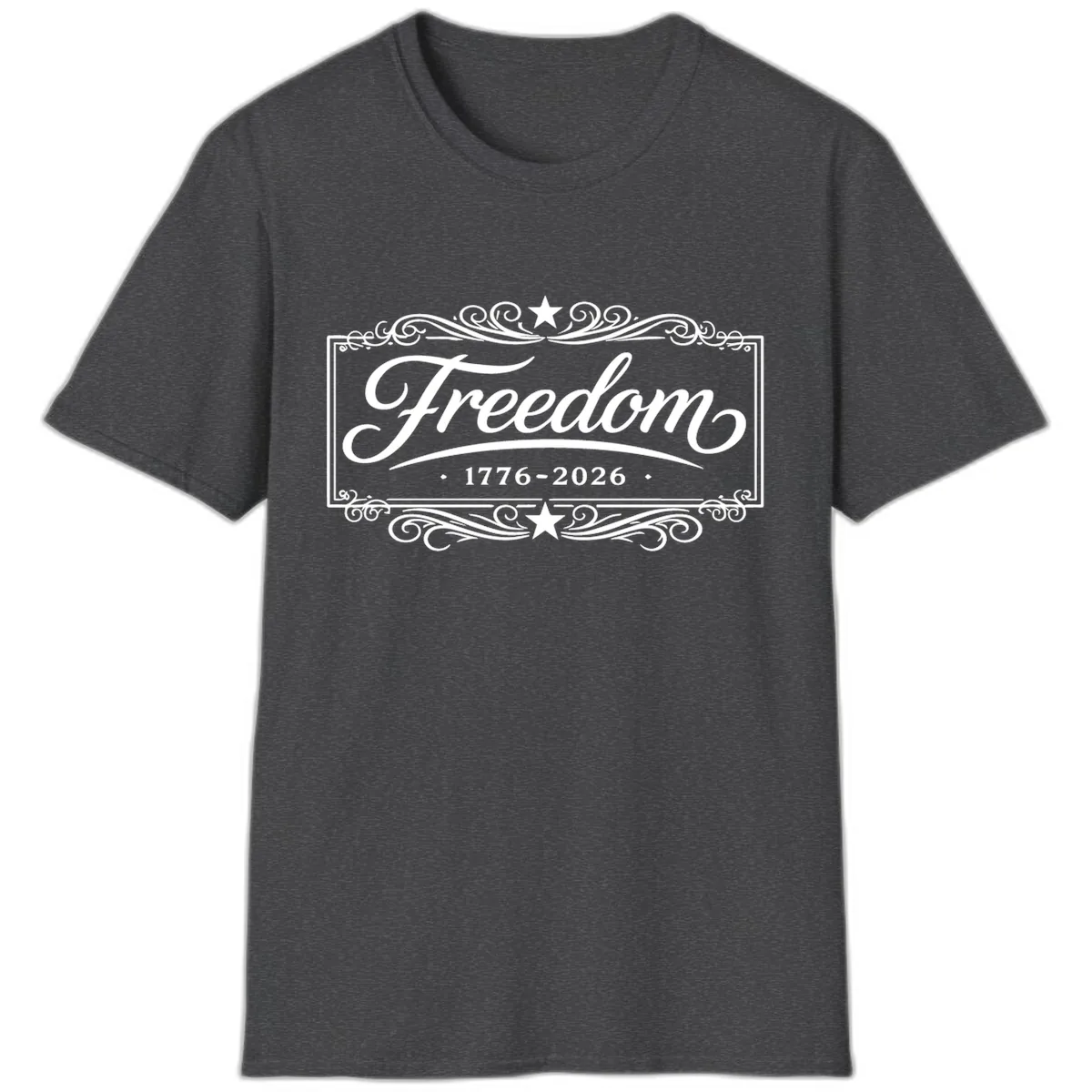 Freedom 250th Anniversary T-Shirt in Dark Heather