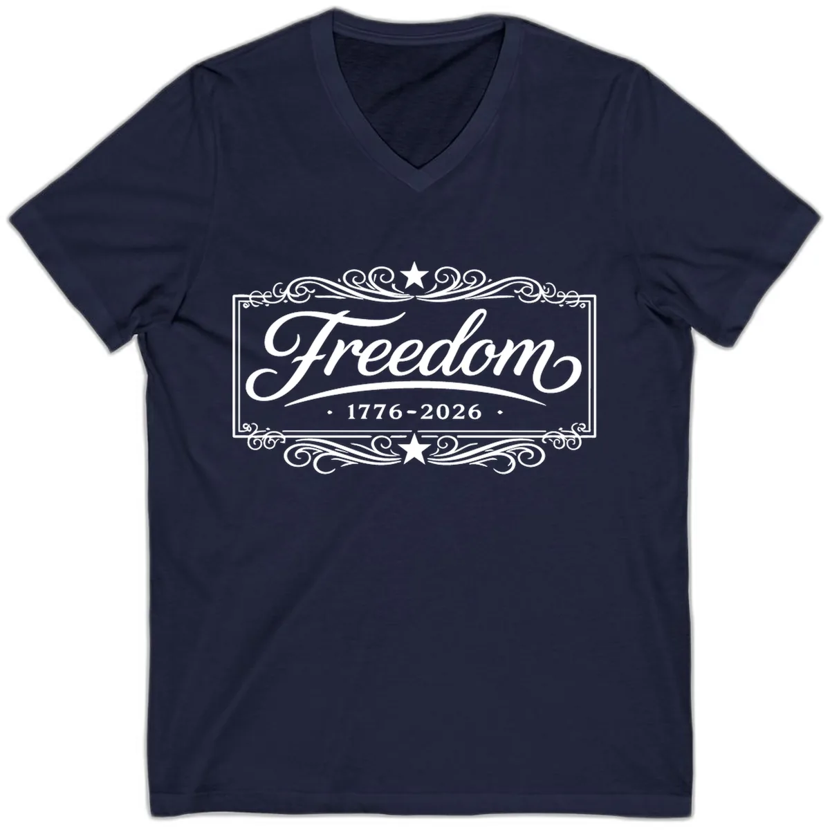 Freedom 250th Anniversary V-Neck in Navy