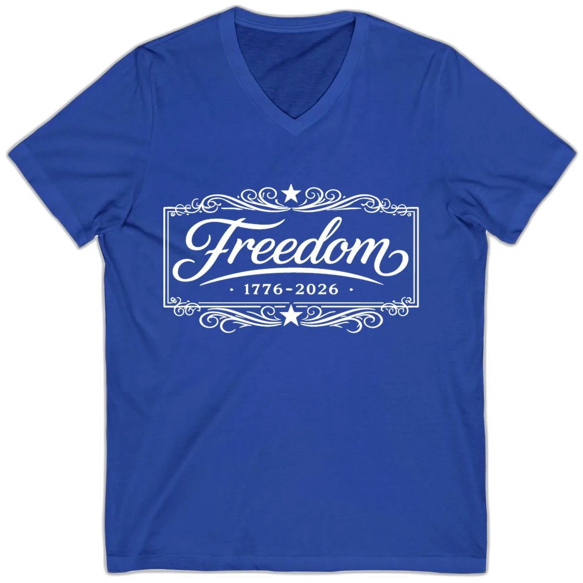 Freedom 250th Anniversary V-Neck in True Royal