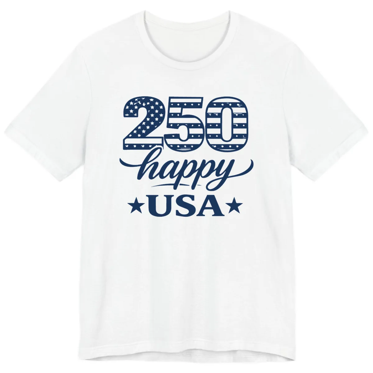 America's 250th Happy USA Celebration Premium T-Shirt in White