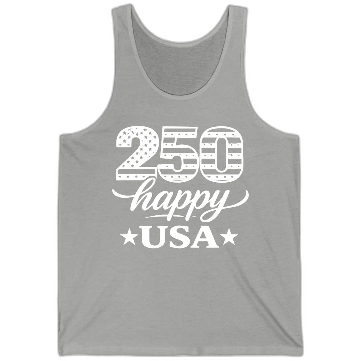 America's 250th Happy USA Celebration Tank in Athletic Heather