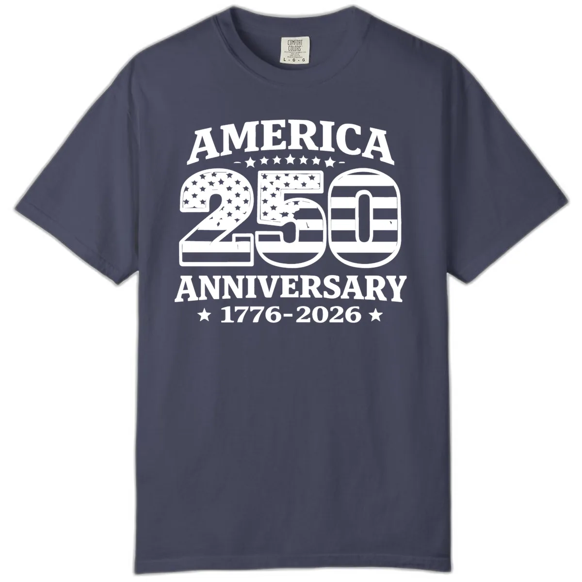 America 250th Anniversary Celebration Comfort Color in Denim