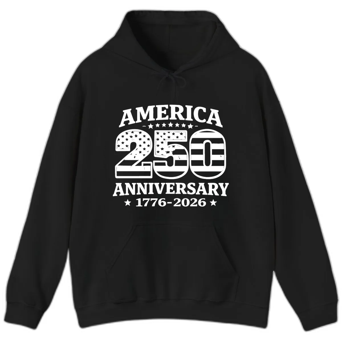 America 250th Anniversary Celebration Hoodie in Black