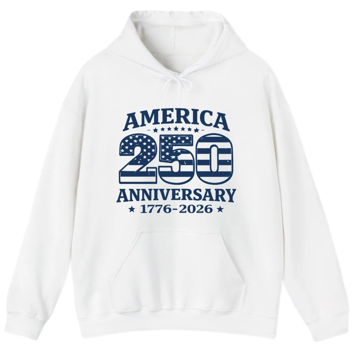 America 250th Anniversary Celebration Hoodie in White