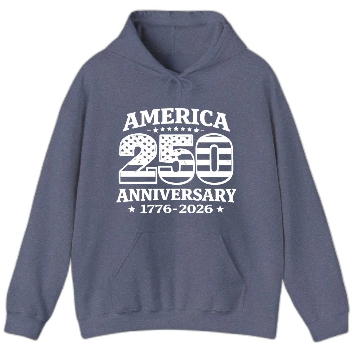 America 250th Anniversary Celebration Hoodie in Heather Navy