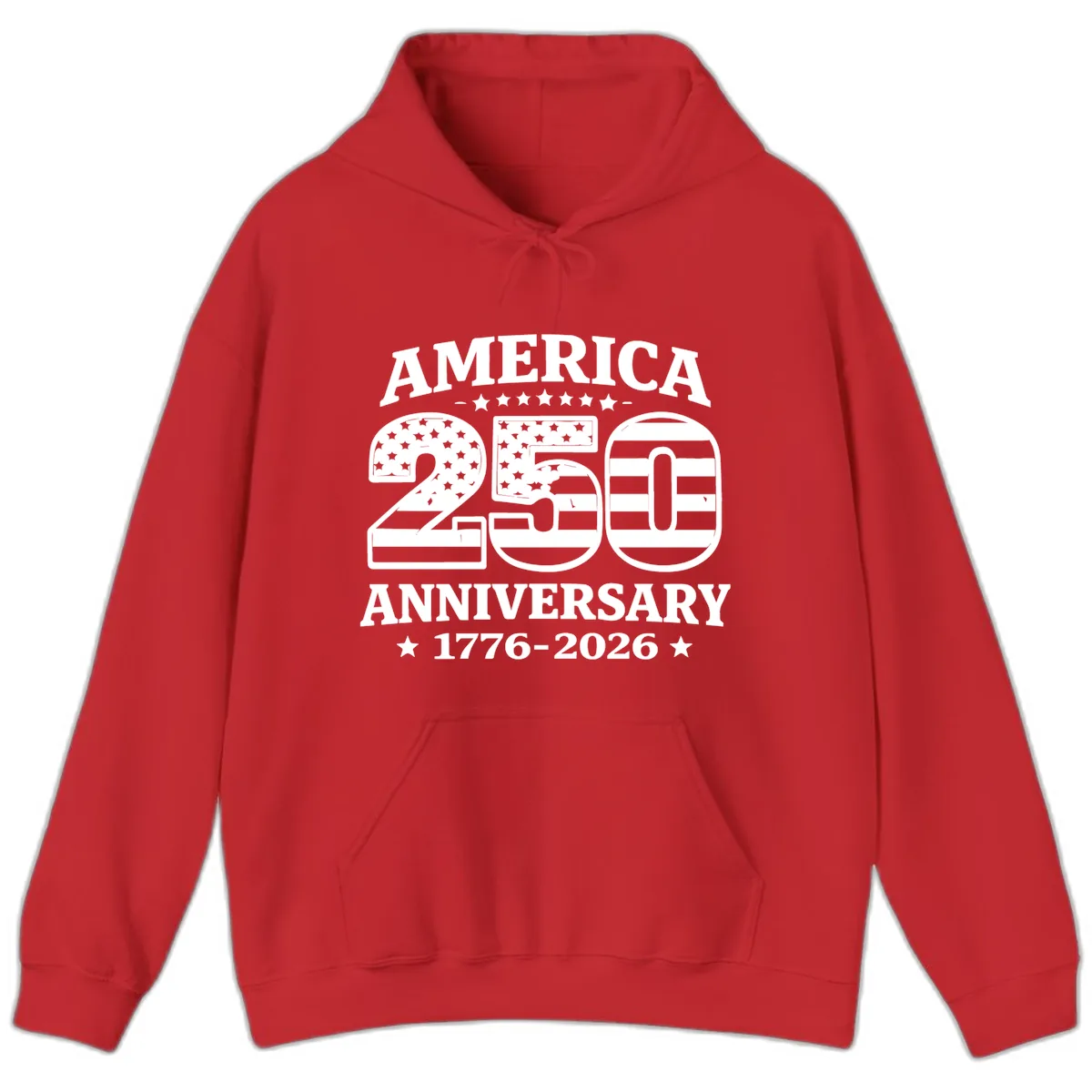 America 250th Anniversary Celebration Hoodie in Red