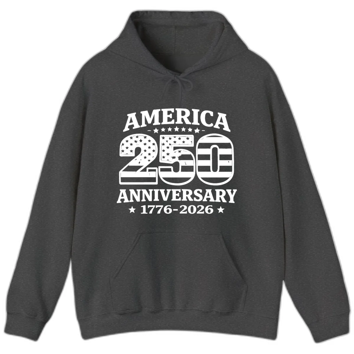 America 250th Anniversary Celebration Hoodie in Dark Heather