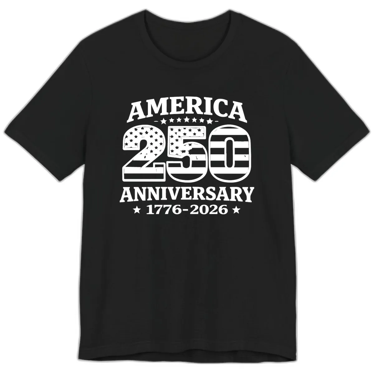 America 250th Anniversary Celebration Premium T-Shirt in Black